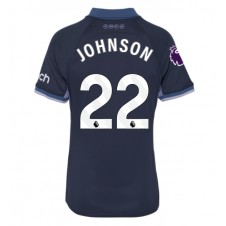 Tottenham Hotspur Brennan Johnson #22 Bortatröja Dam 2023-24 Korta ärmar